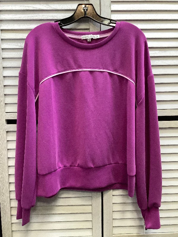 Sweatshirt Crewneck By Clothes Mentor In Purple, Size: Xl