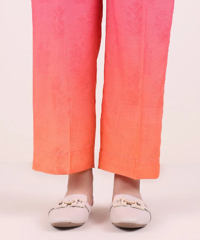 Printed Raw Silk Culottes