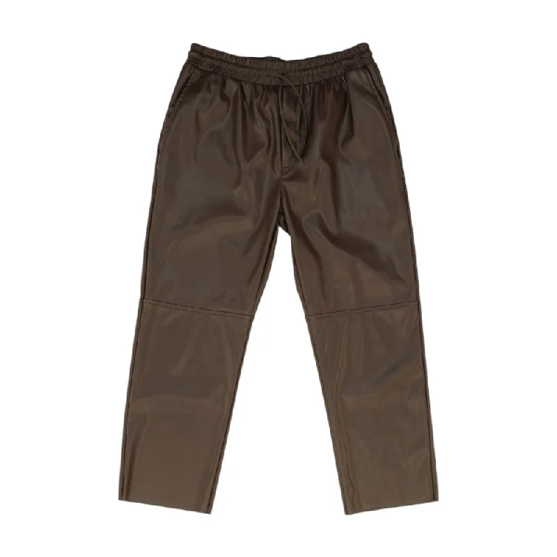 Brown Solid Pants