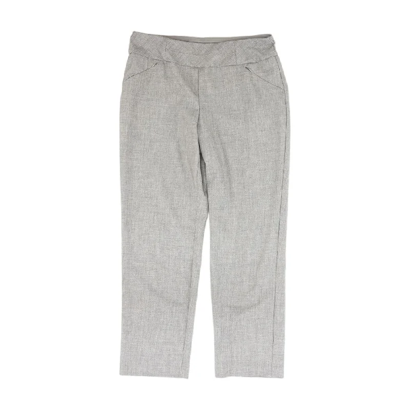 Gray Solid Dress Pants