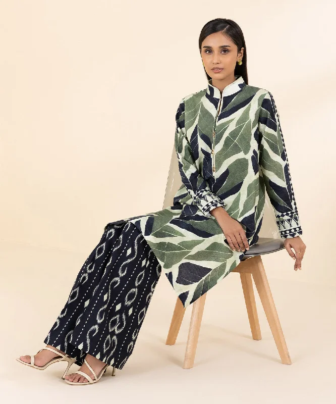 2 Piece - Printed Khaddar Suit