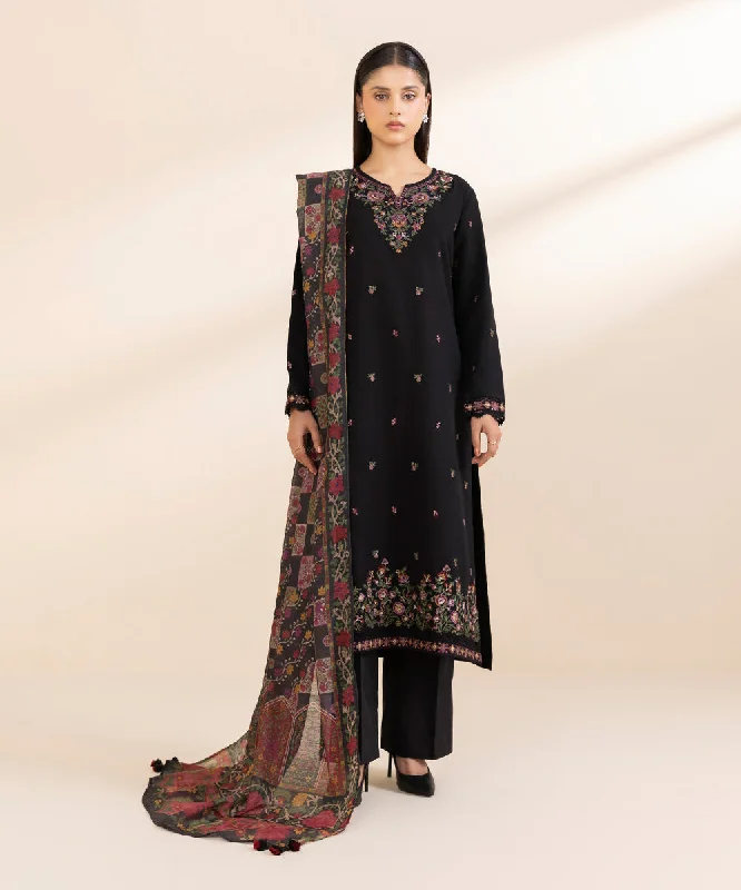 3 Piece - Embroidered Karandi Suit