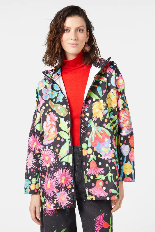 Winter Waratah Raincoat