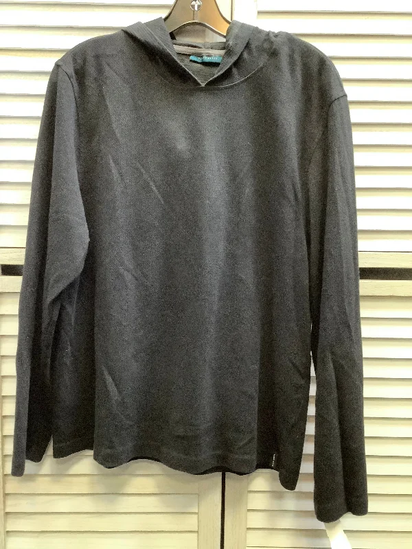 Top Long Sleeve By Perry Ellis In Black, Size: Xl