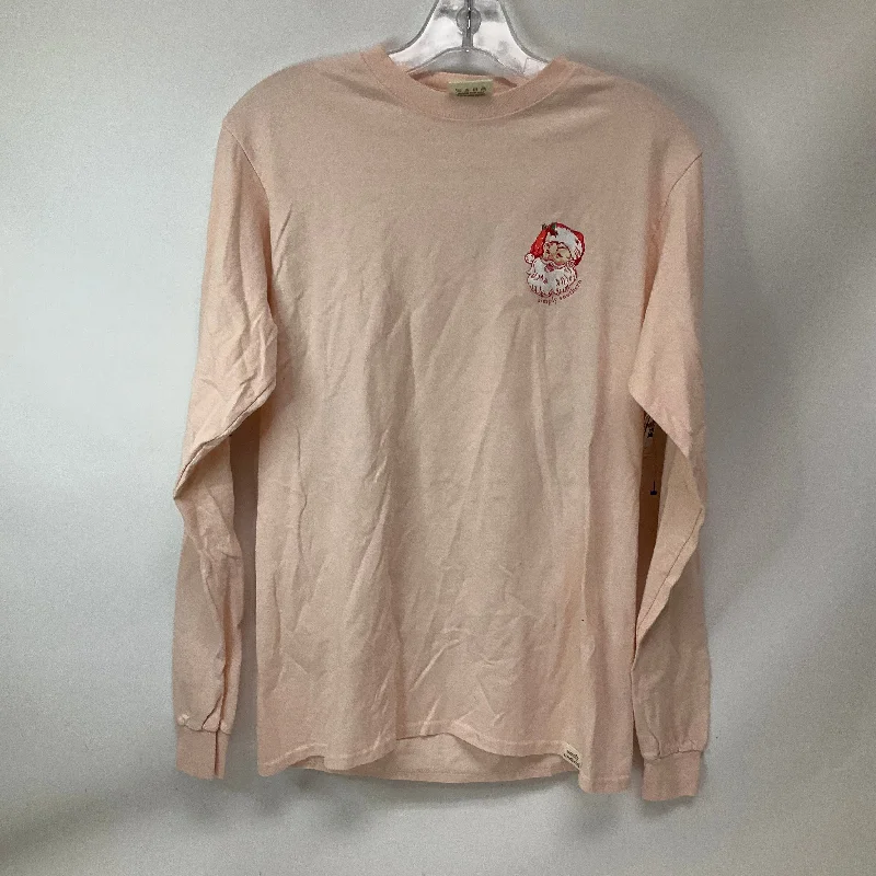 Top Long Sleeve By Simply Southern In Peach, Size: S