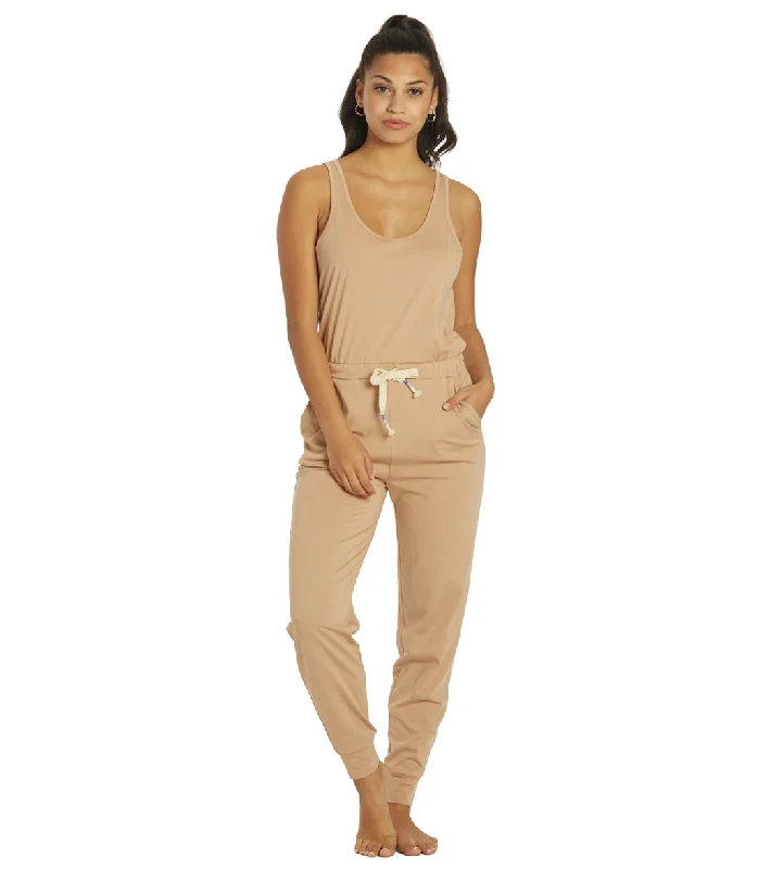 Spiritual Gangster Perfect Lounge Jumpsuit Camel